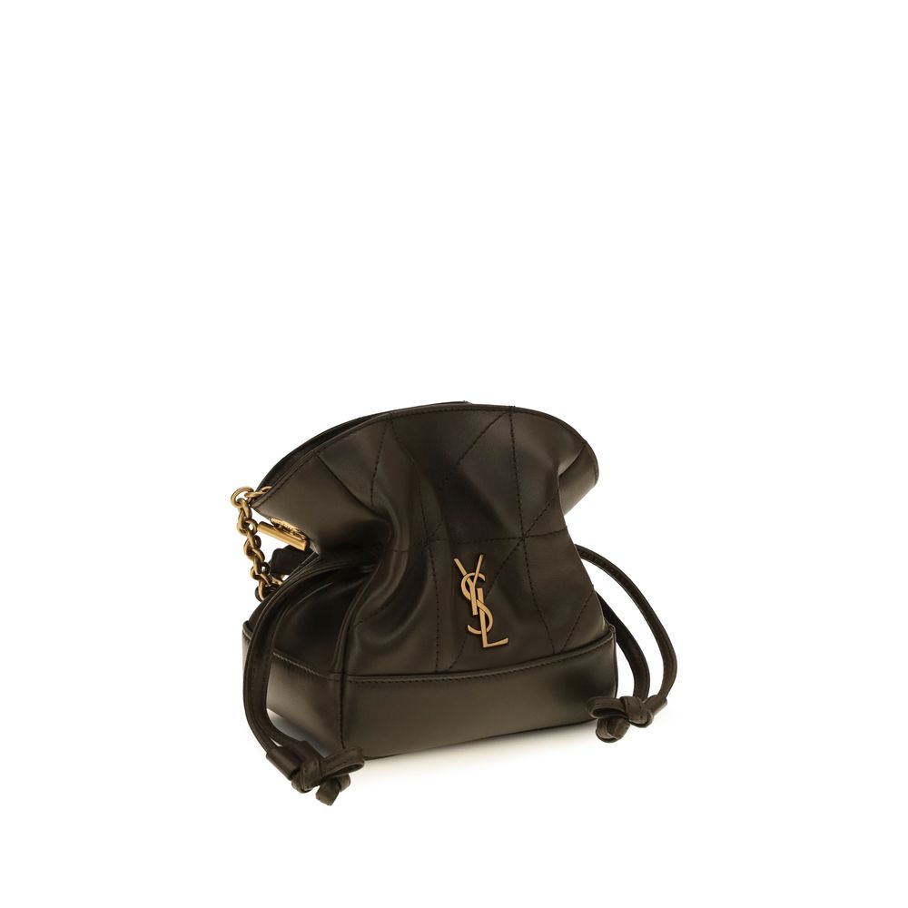 Saint Laurent Bicolor Lambskin Clutch Bag - Jamie Mini