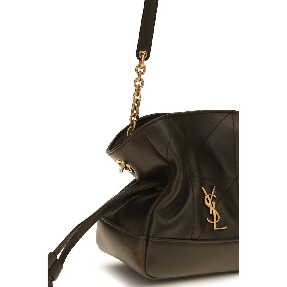 Saint Laurent Bicolor Lambskin Clutch Bag - Jamie Mini