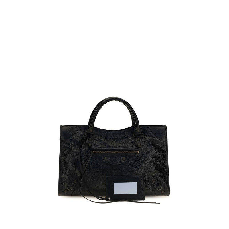 Balenciaga Black Lamb Ovis Aries Handbag - Le City Medium