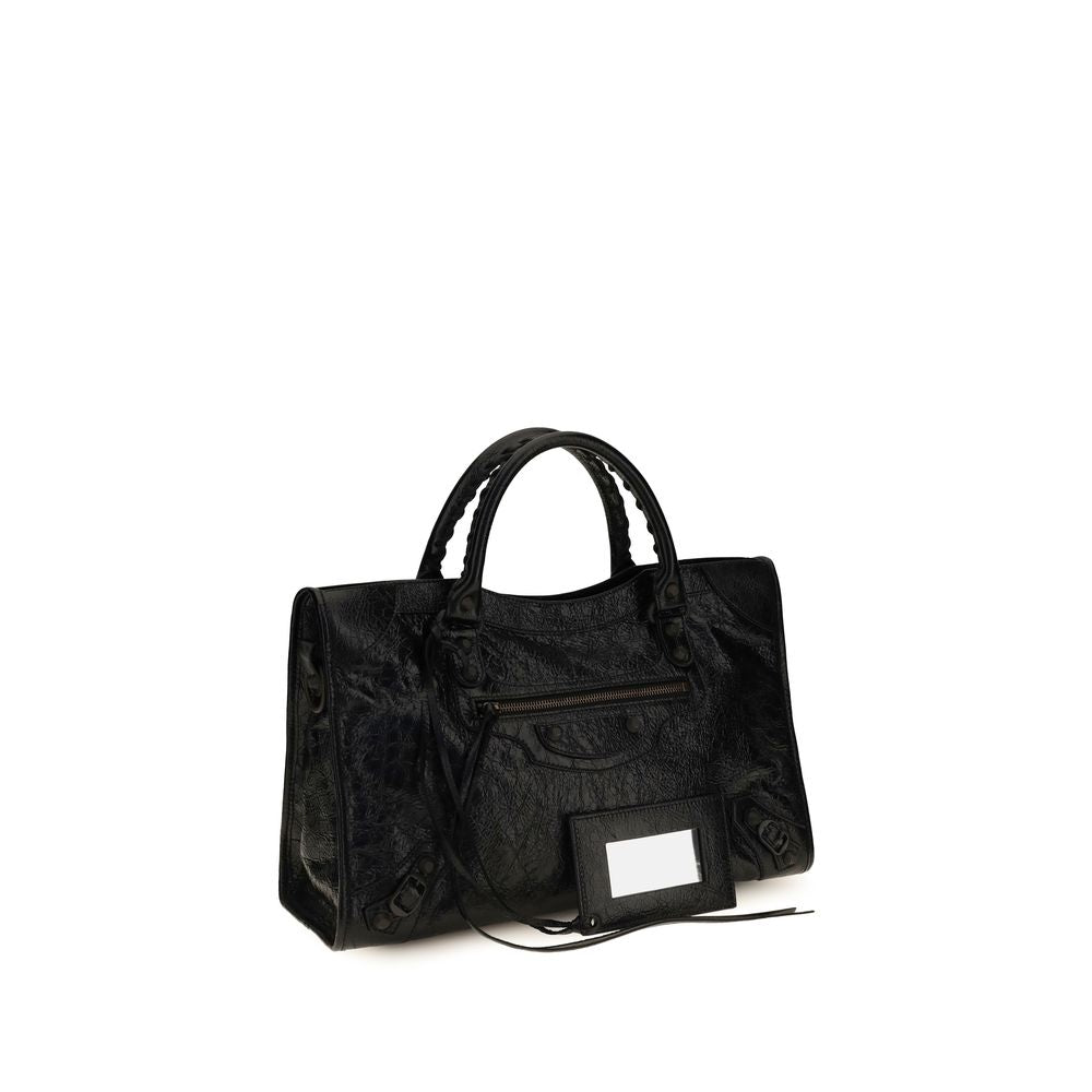 Balenciaga Black Lamb Ovis Aries Handbag - Le City Medium