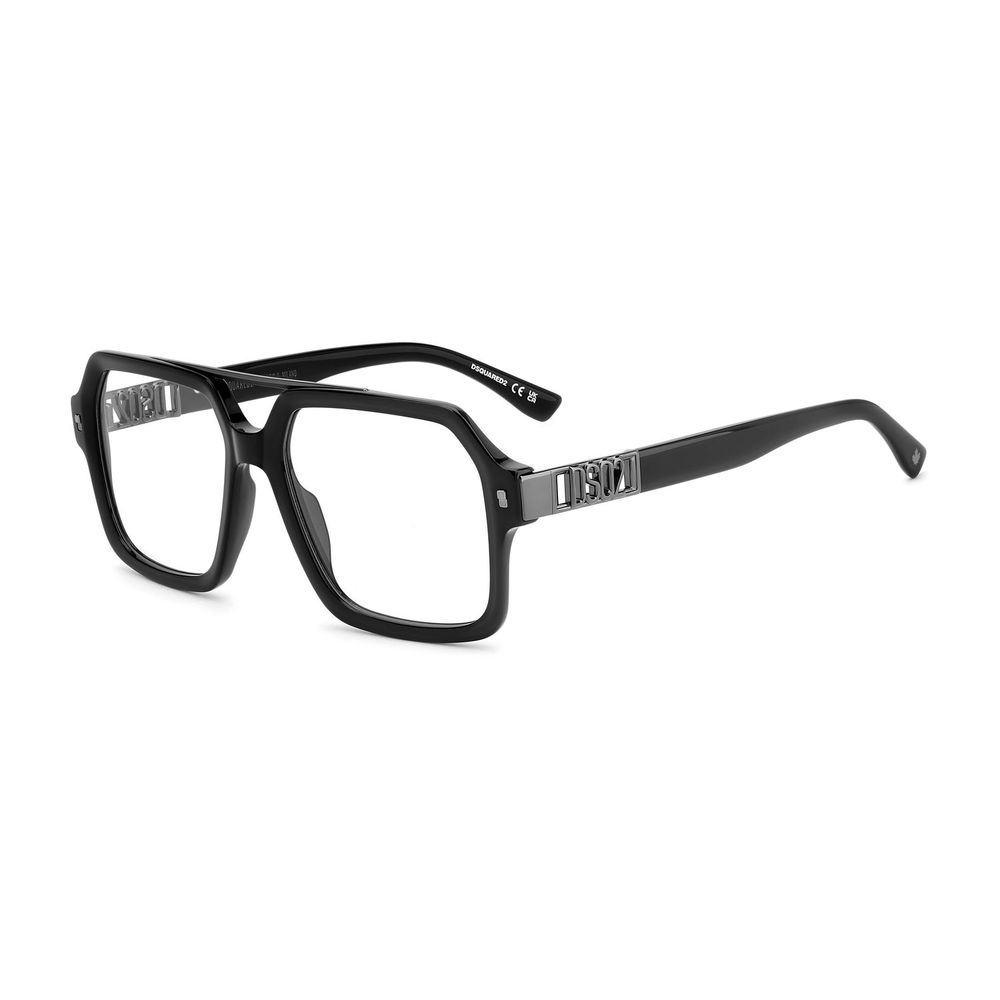 Dsquared² Black Acetate Aviator Glasses (Frames)