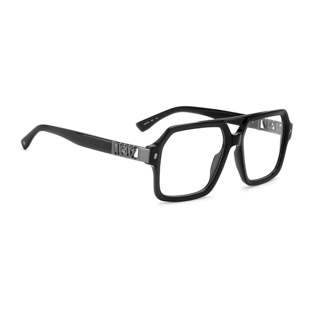 Dsquared² Black Acetate Aviator Glasses (Frames)