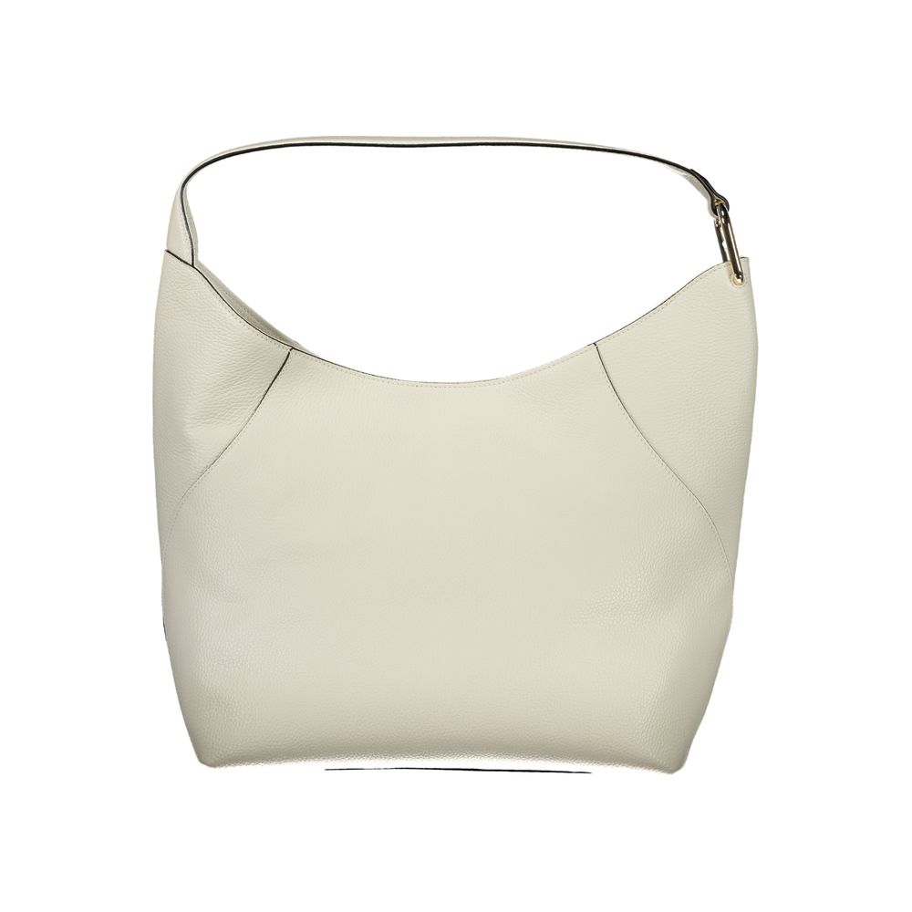 Furla Lara White Leather Shoulder Bag for Women