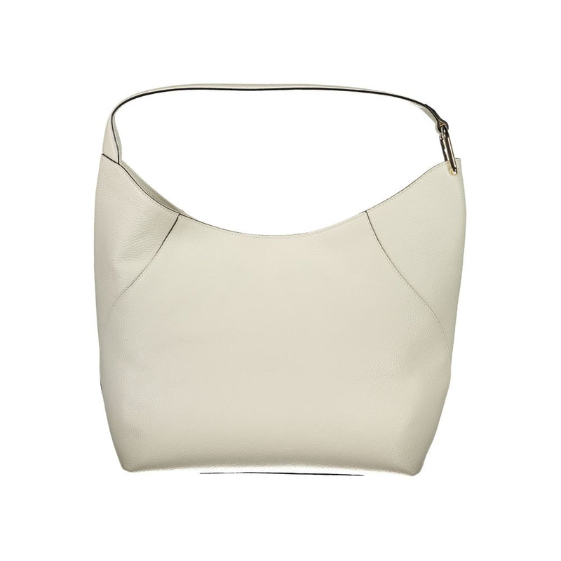 Furla Lara White Leather Shoulder Bag for Women