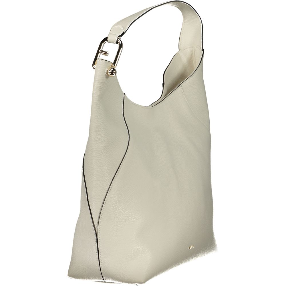 Furla Lara White Leather Shoulder Bag for Women