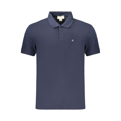 Calvin Klein Blauw Katoenen Herenpoloshirt