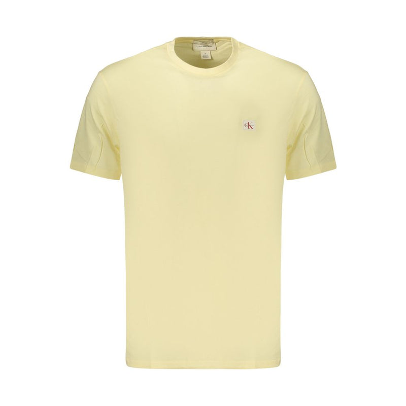 Calvin Klein Yellow Cotton Men's T-Shirt