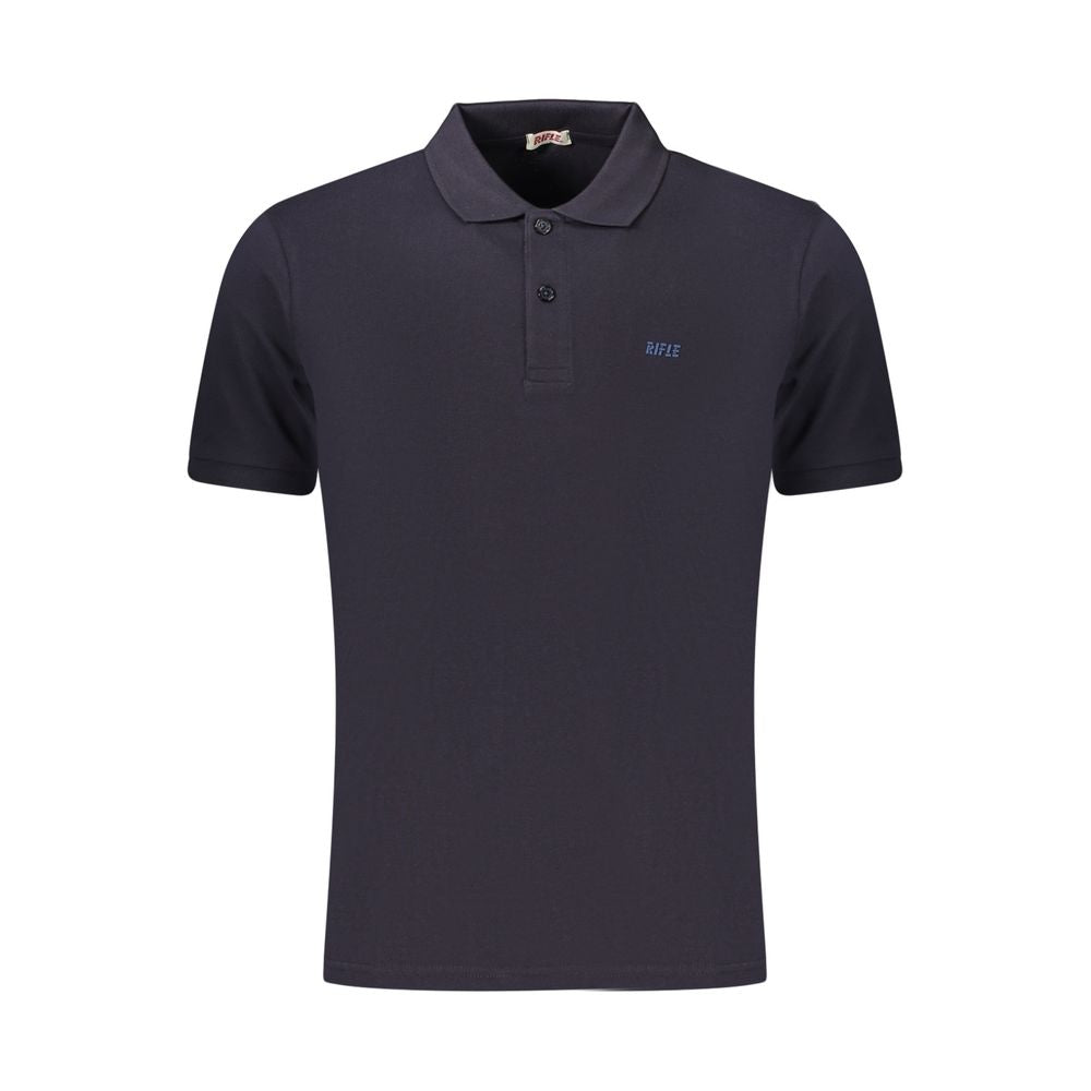 Rifle Blue Cotton Men's Polo Shirt - Stylish & Comfortable