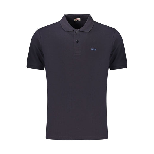 Rifle Blue Cotton Men's Polo Shirt - Stylish & Comfortable