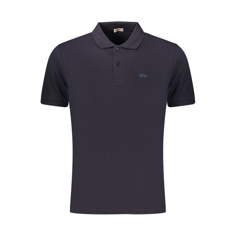 Rifle Blue Cotton Men's Polo Shirt - Stylish & Comfortable