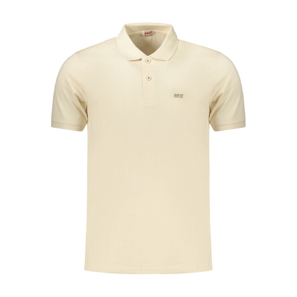 Polo en Coton Beige pour Homme Rifle