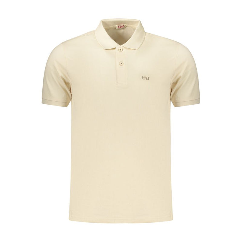 Rifle Beige Cotton Men's Polo - Stylish & Comfortable