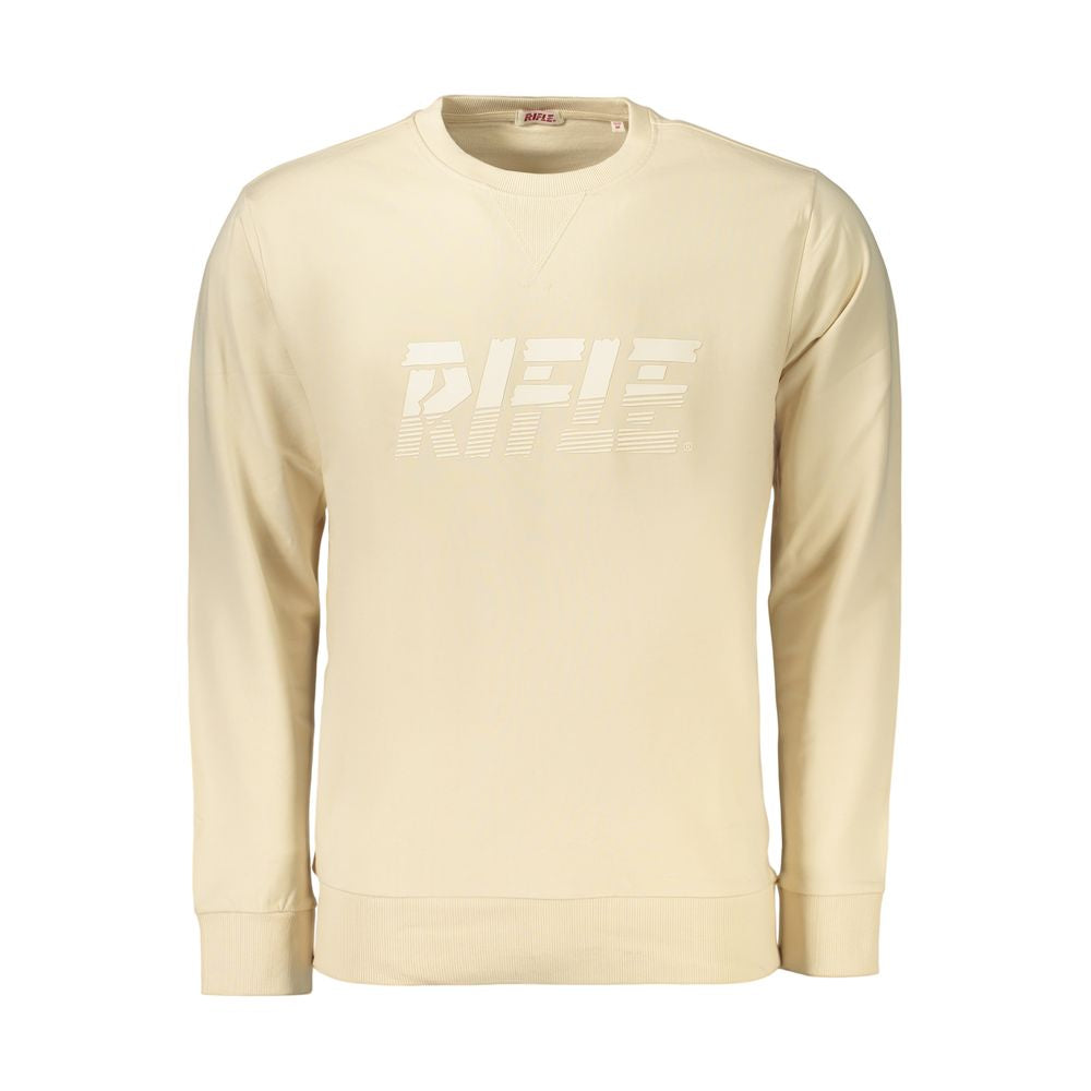 Rifle Beige Cotton Sweatshirt for Men