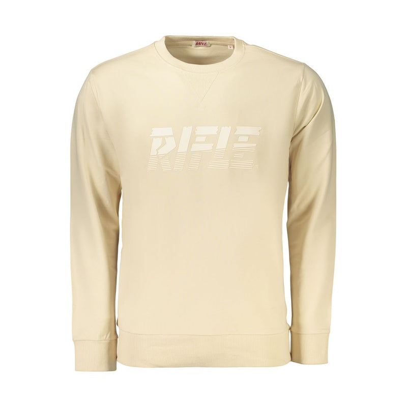 Rifle Beige Cotton Sweatshirt for Men