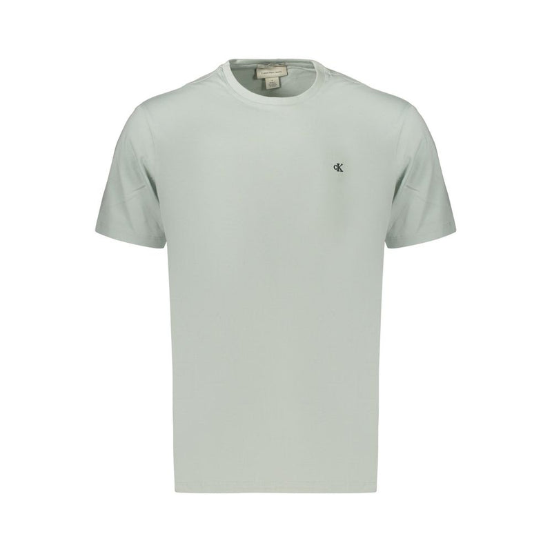 Calvin Klein Green Cotton Men's T-Shirt - Classic Fit