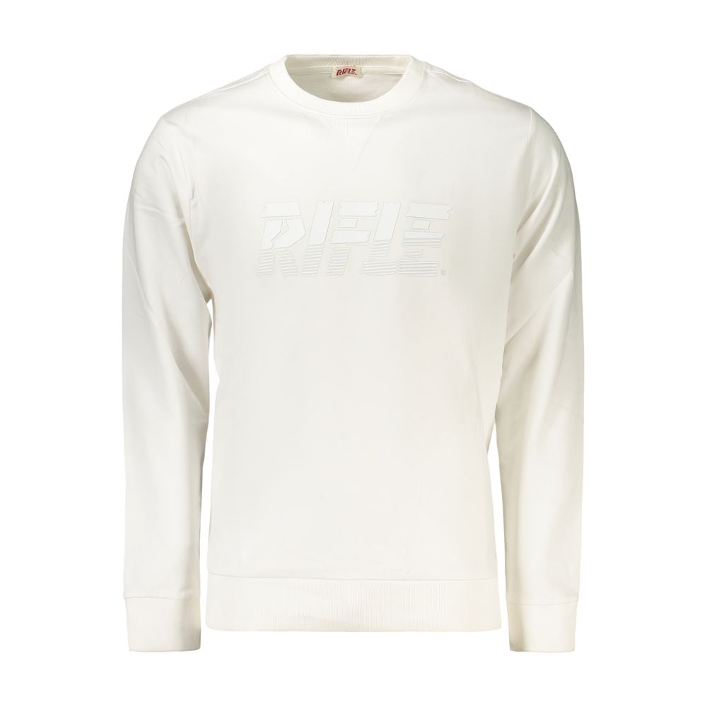 Sweatshirt en coton blanc pour hommes Rifle