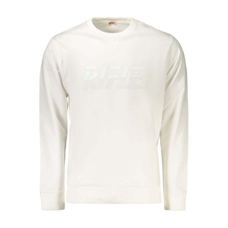 Sweatshirt en coton blanc pour hommes Rifle