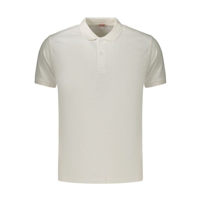 Rifle White Cotton Men's Polo Shirt - Classic Style for Casual Outings