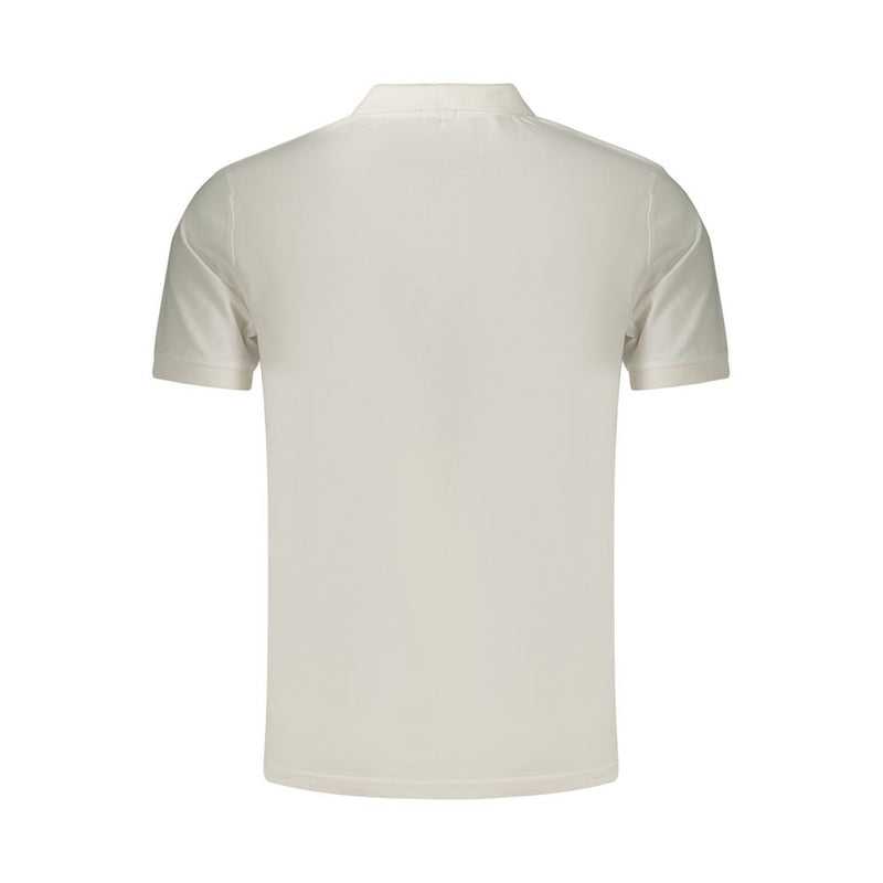 Rifle White Cotton Men's Polo Shirt - Classic Style for Casual Outings