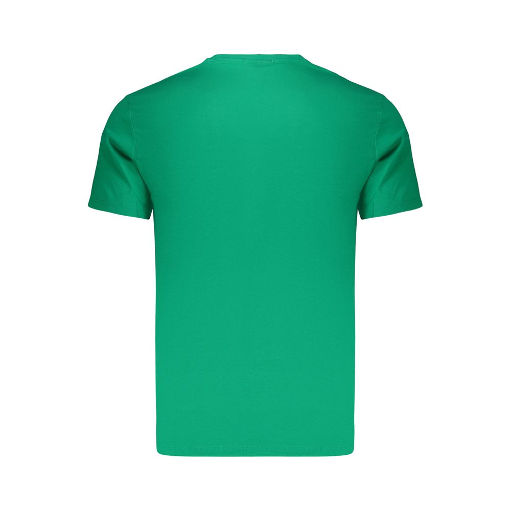 Calvin Klein Green Cotton Men's T-Shirt - Classic Fit