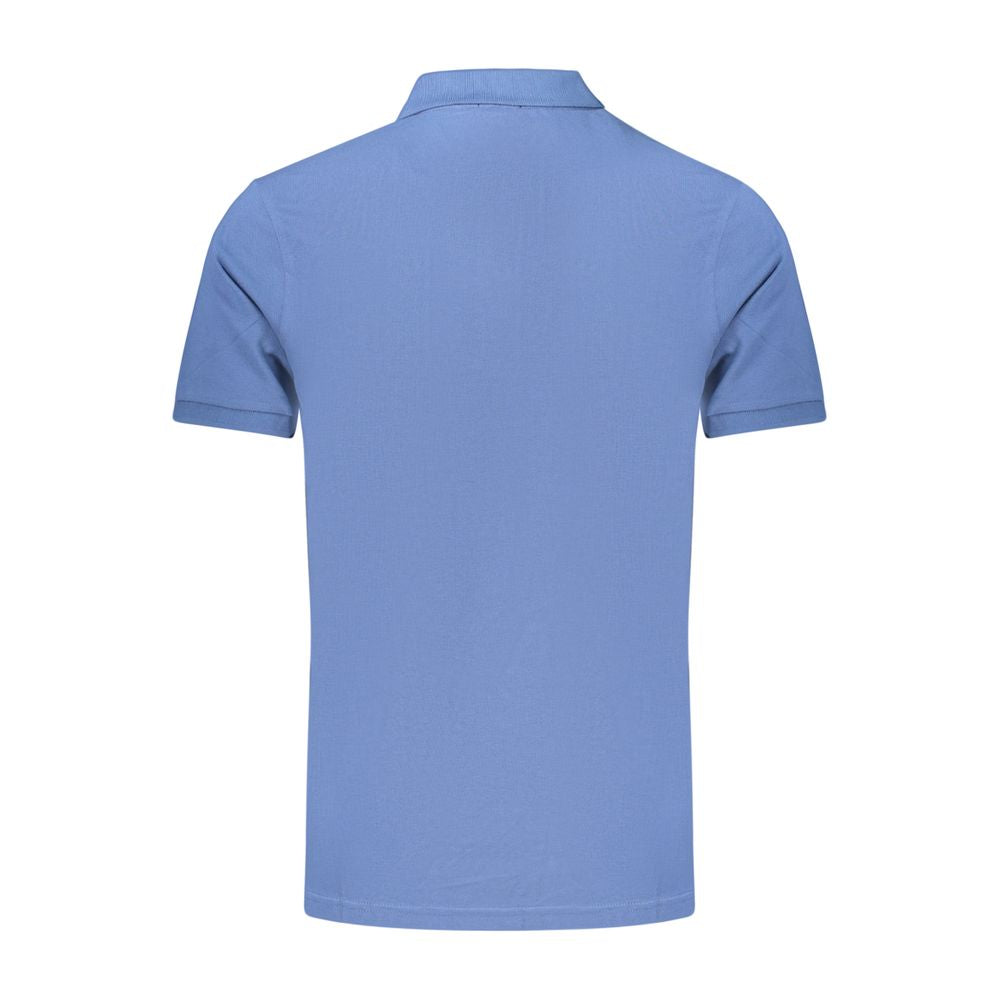 Rifle blauwe katoenen polo voor heren