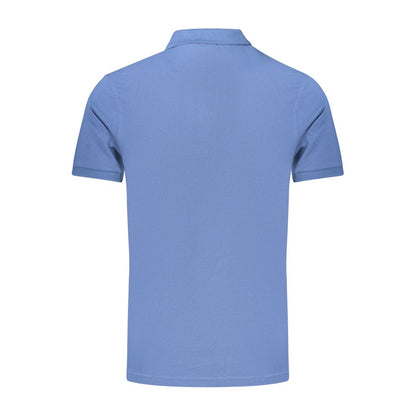Rifle blauwe katoenen polo voor heren