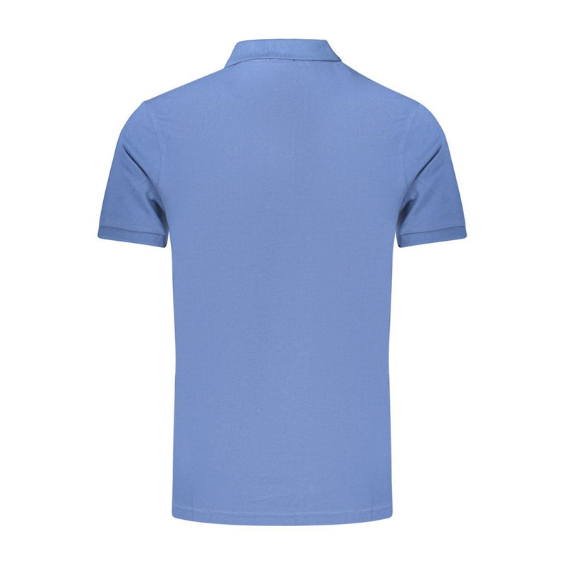 Rifle Blue Cotton Men's Polo Shirt