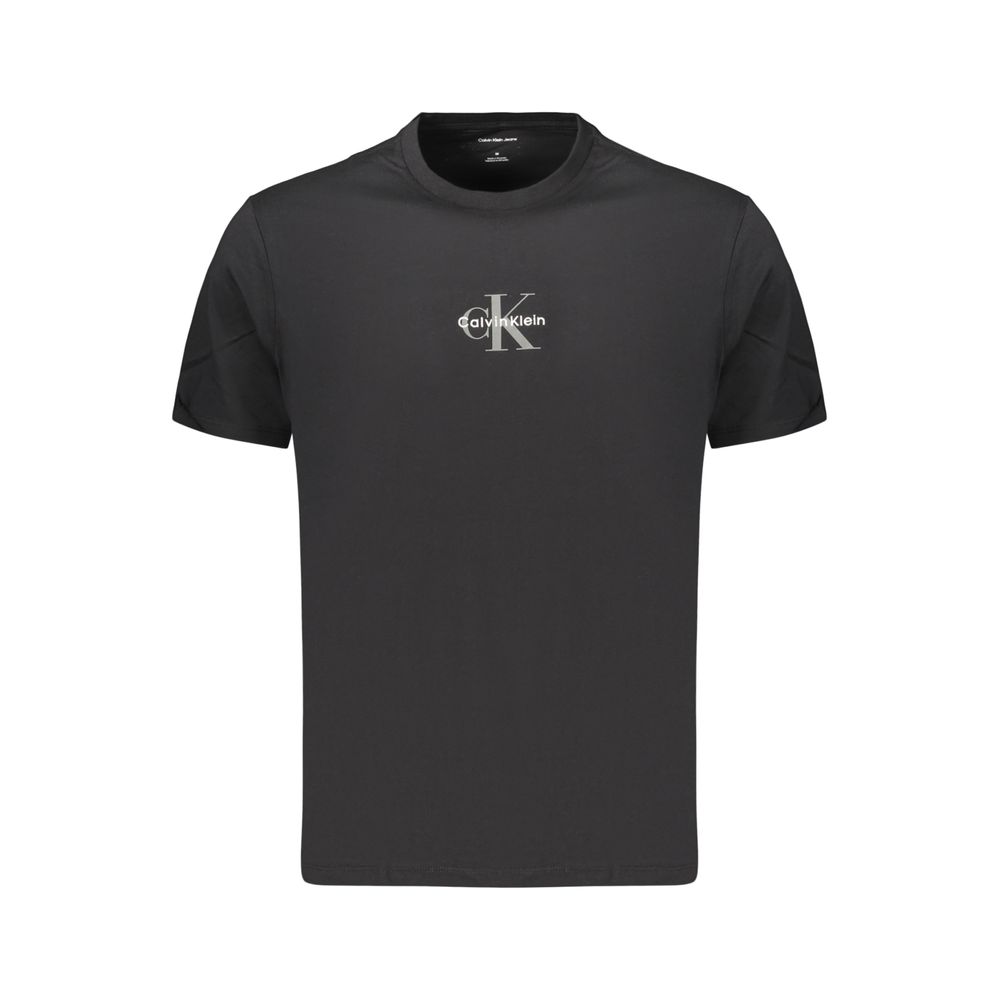 Calvin Klein Black Cotton Men's T-Shirt - Effortless Style