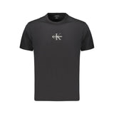 Calvin Klein Black Cotton Men's T-Shirt - Effortless Style