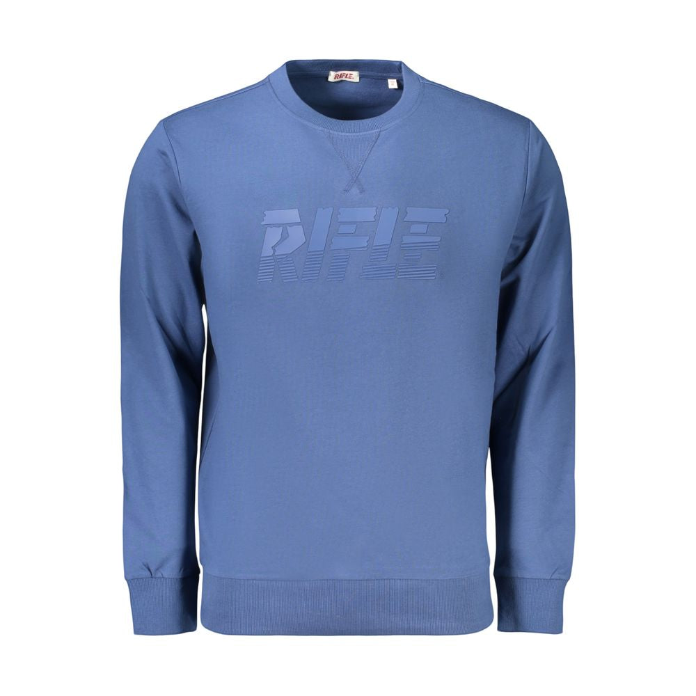 Rifle Blue Cotton Men's Sweatshirt - Comfort Meets Style