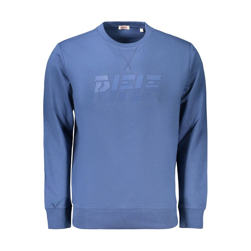 Rifle Blue Cotton Men's Sweatshirt - Comfort Meets Style