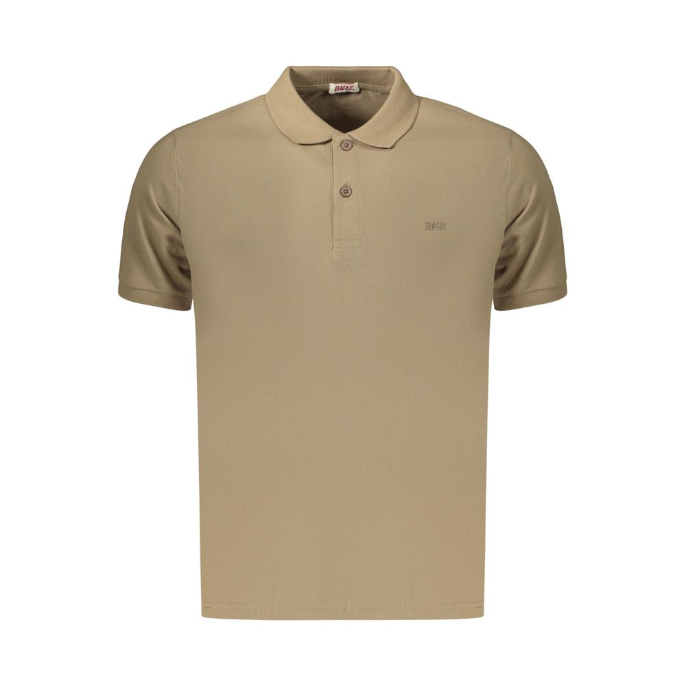Rifle Brown Cotton Men's Polo Shirt