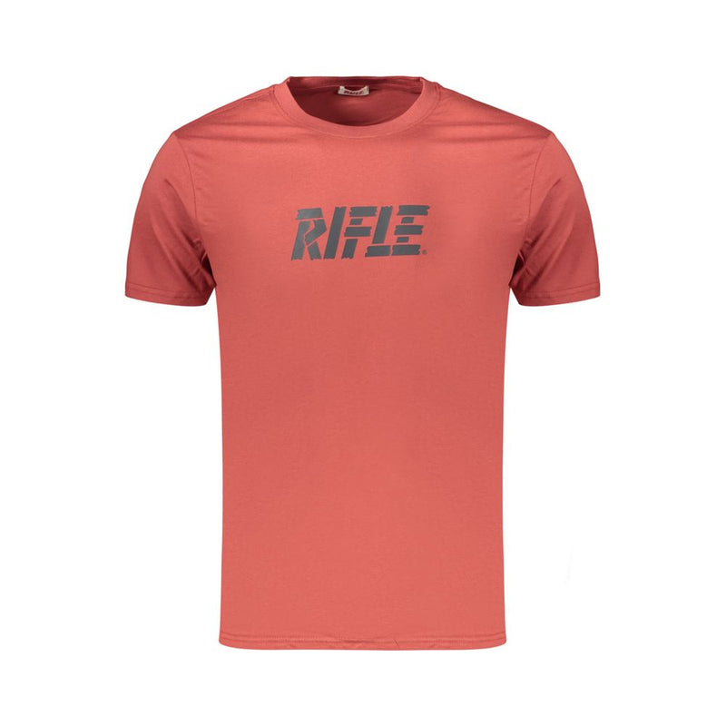 Rifle Rosso Cotton Men's T-Shirt - Bold Red Style