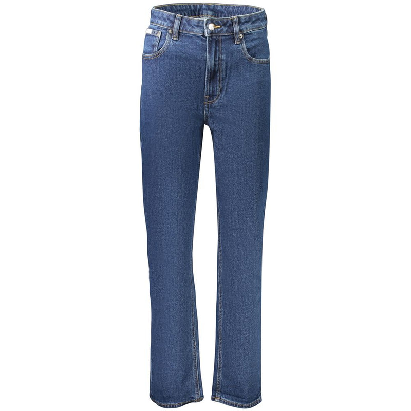 Calvin Klein Blue Cotton Women's Mom Jeans