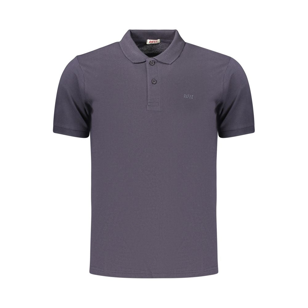 Rifle Blue Cotton Men's Polo Shirt - Stylish & Comfortable