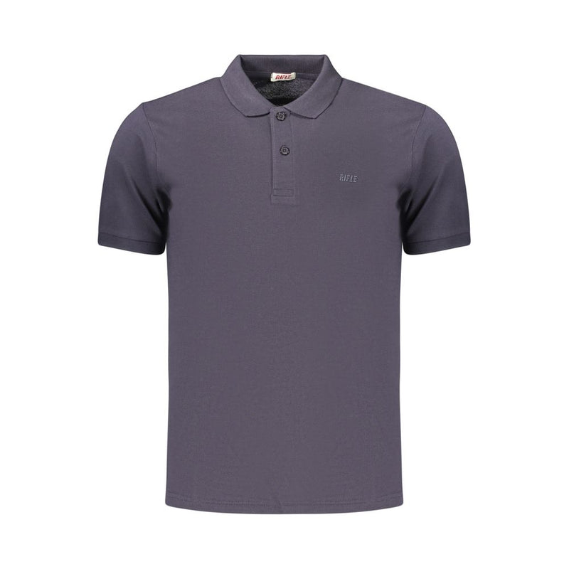 Rifle Blue Cotton Men's Polo Shirt - Stylish & Comfortable