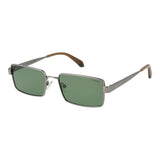 Lunettes de soleil Polaroid grises en métal pour hommes