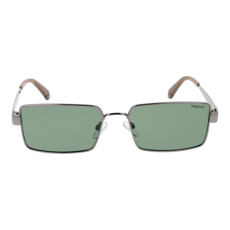 Polaroid Gray Metal Sunglasses - Polarized Green Lenses