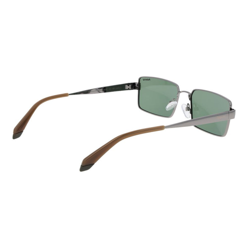 Polaroid Gray Metal Sunglasses - Polarized Green Lenses