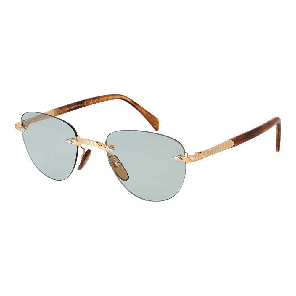Lunettes de soleil en métal doré David Beckham