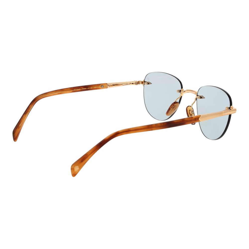Lunettes de soleil en métal doré David Beckham