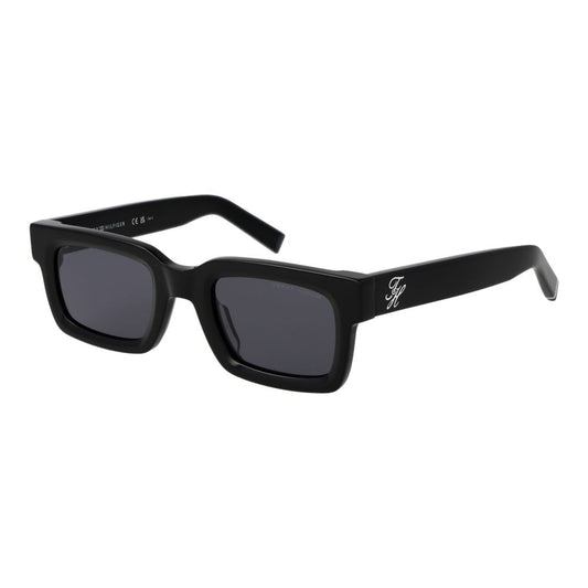 Tommy Hilfiger Black Acetate Sunglasses for Men