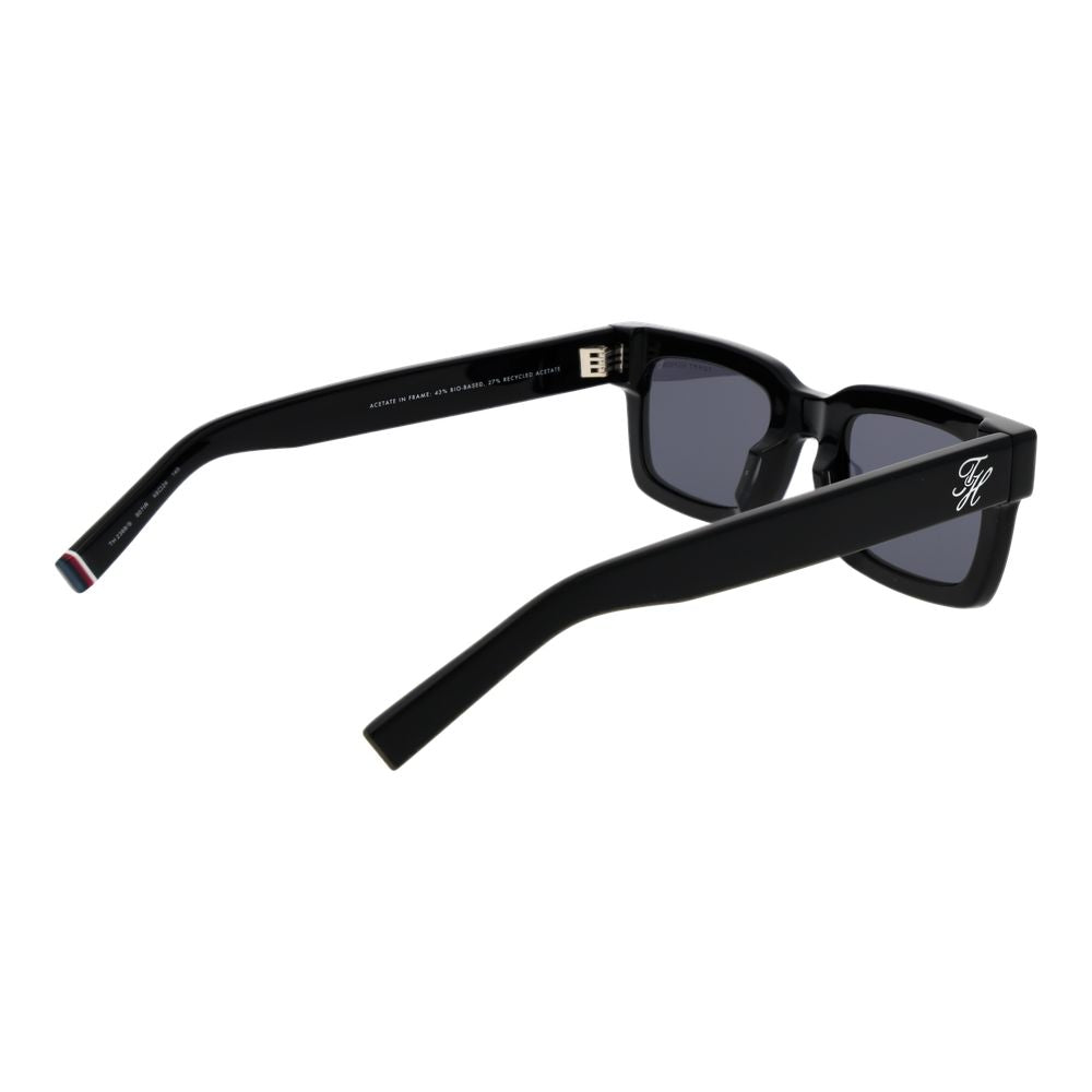 Tommy Hilfiger Black Acetate Sunglasses for Men