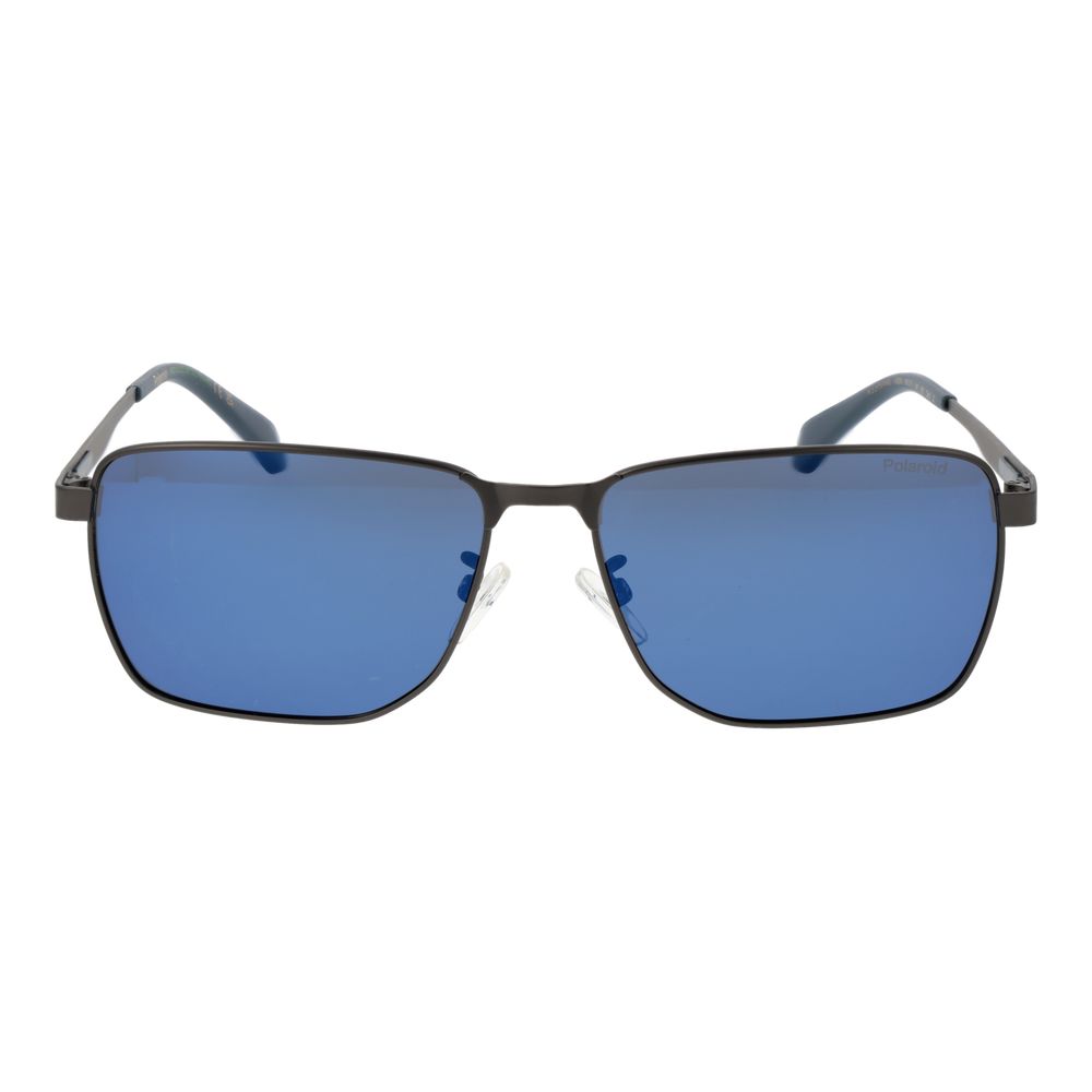 Lunettes de soleil Polaroid grises en métal