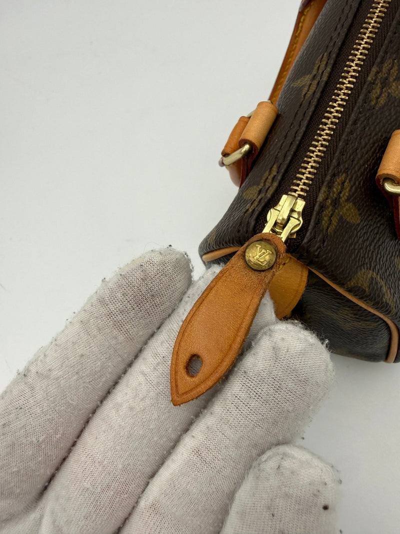 Louis Vuitton Nano Speedy Monogram Handbag - Élégance Intemporelle