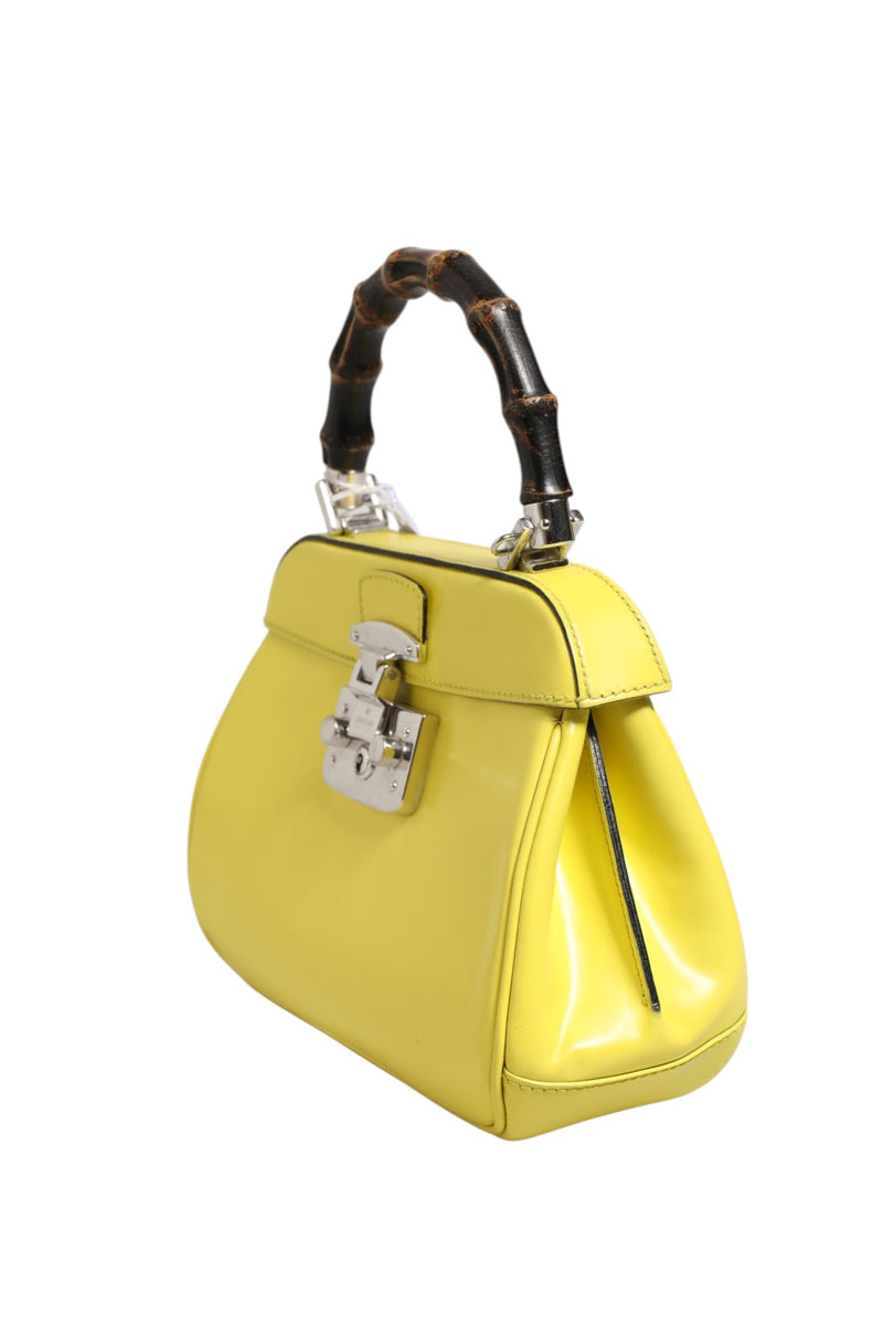 Gucci Lady Lock Top Handle Bag - Yellow