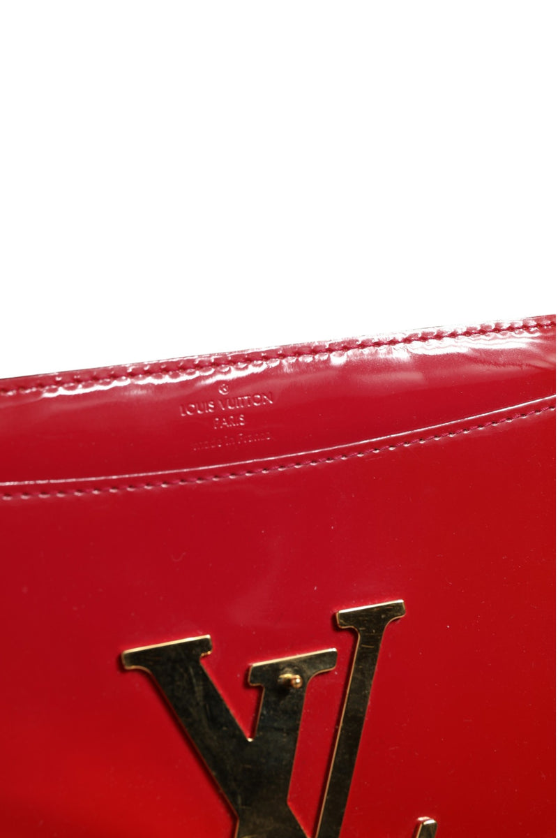 Louis Vuitton Louise PM Red Patent Leather Wallet On Chain