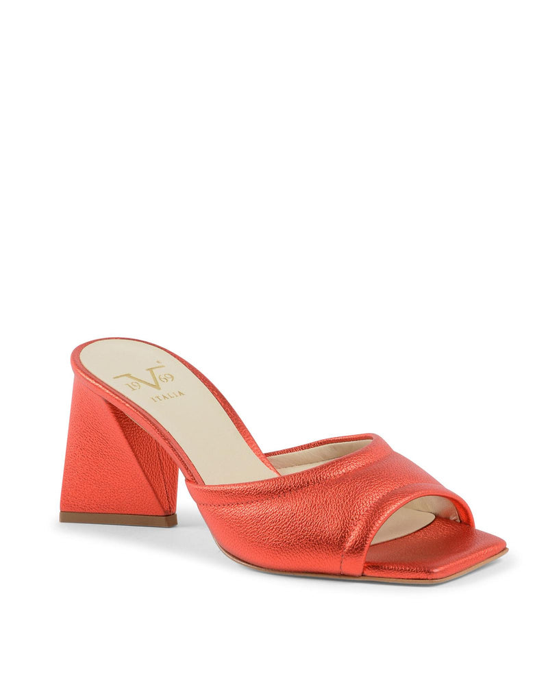 19V69 Italia Multicolor Leather Platform Sandals for Women