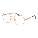 Lunettes en métal rose doré Polaroid pour femmes