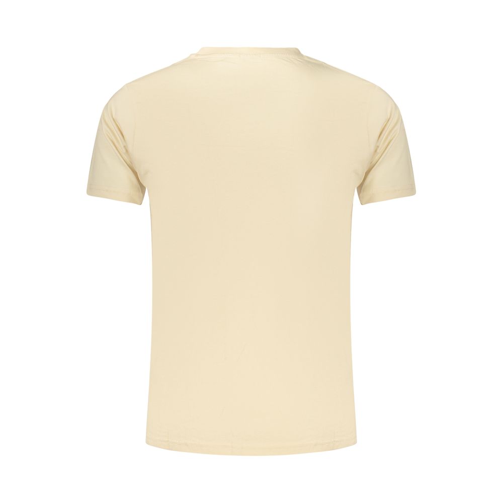 Rifle Beige Cotton Men's T-Shirt - Trendy & Comfortable